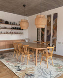 Alfombra Bali Yute Floreada 14632N